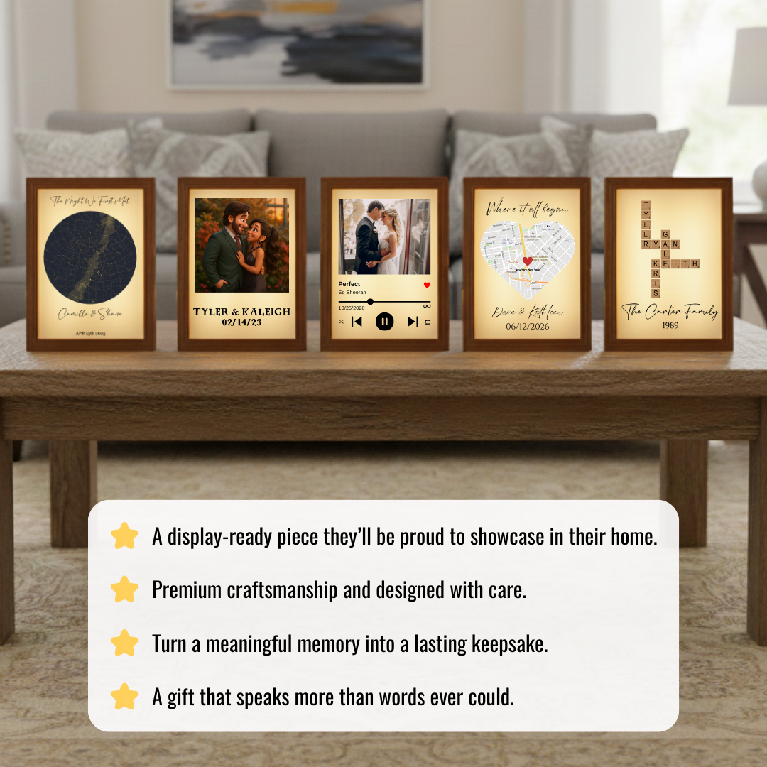 Family Cartoon Animated Light Box