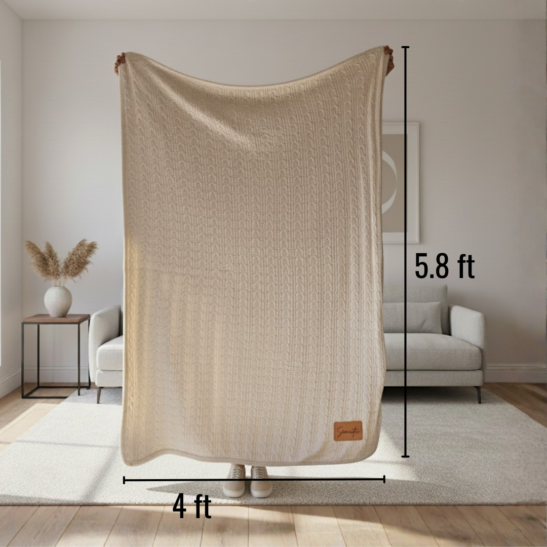 Warm Welcome Sherpa Personalized Blanket