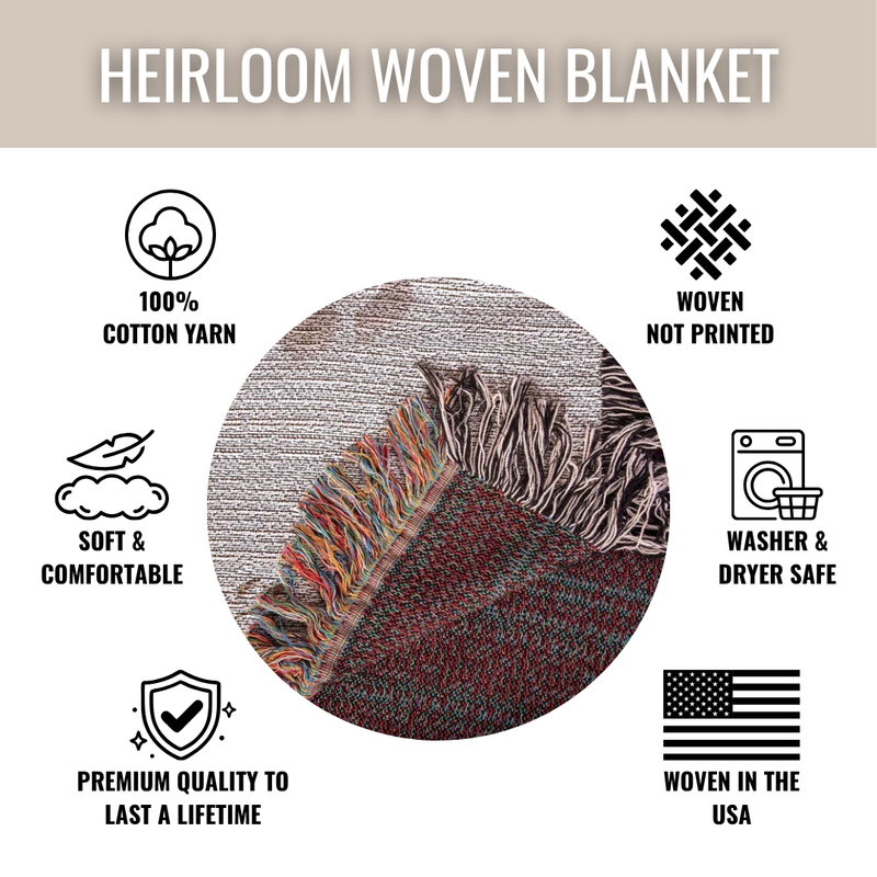 Family Garden Personalized Woven Blanket