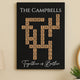 Family Crossword Personalized Wall Art
