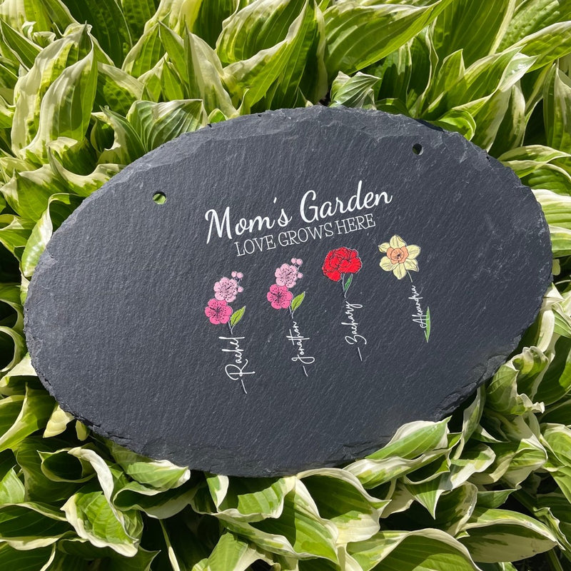 Personalized Custom Mother's Garden Sign for her, Customized Gifts for Women by Groovy Girl Gifts