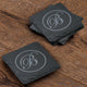 Custom Script Slate Coasters