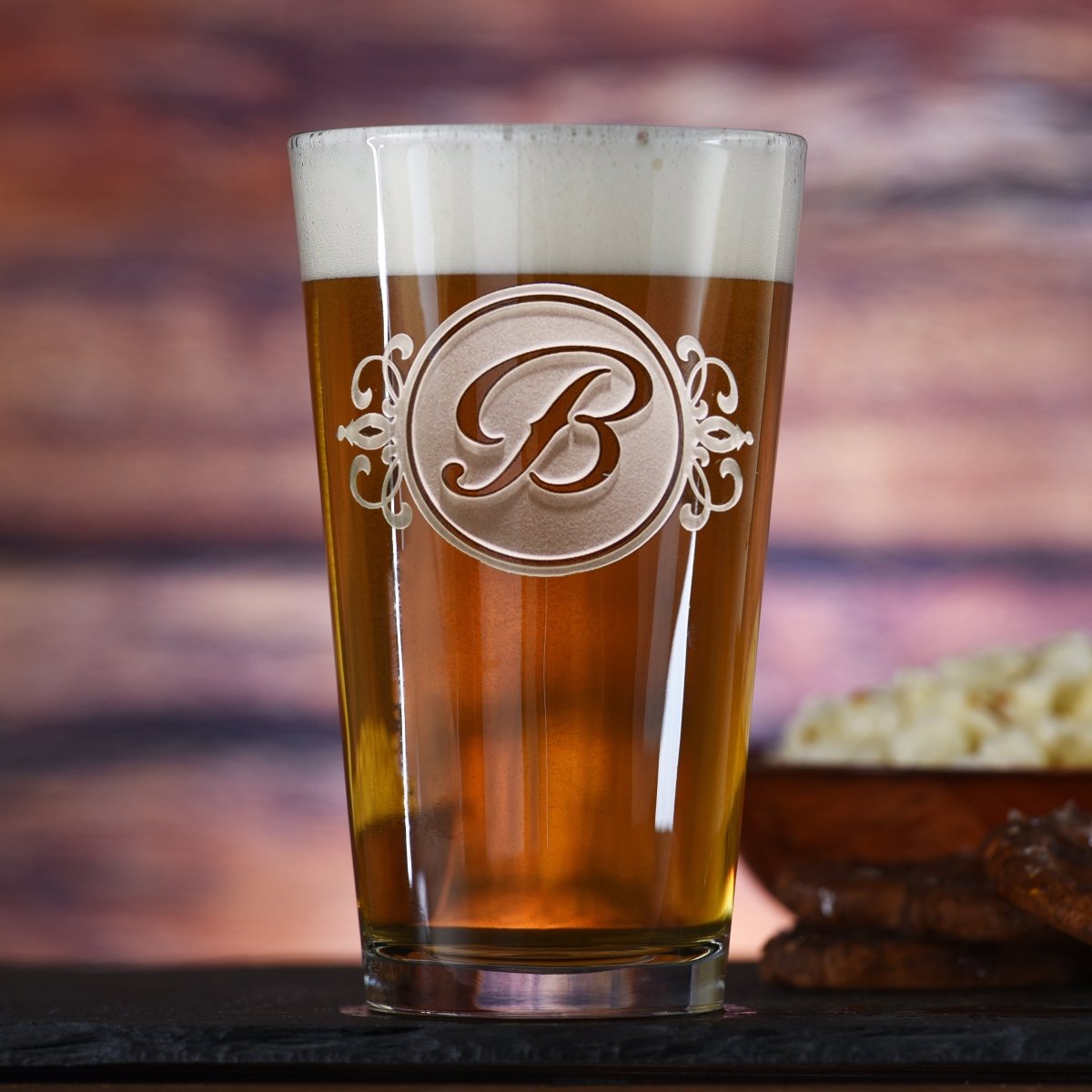 Unique Personalized Personalized Public Urban Glass Customized pint glass Gifts for Men by Groovy Guy