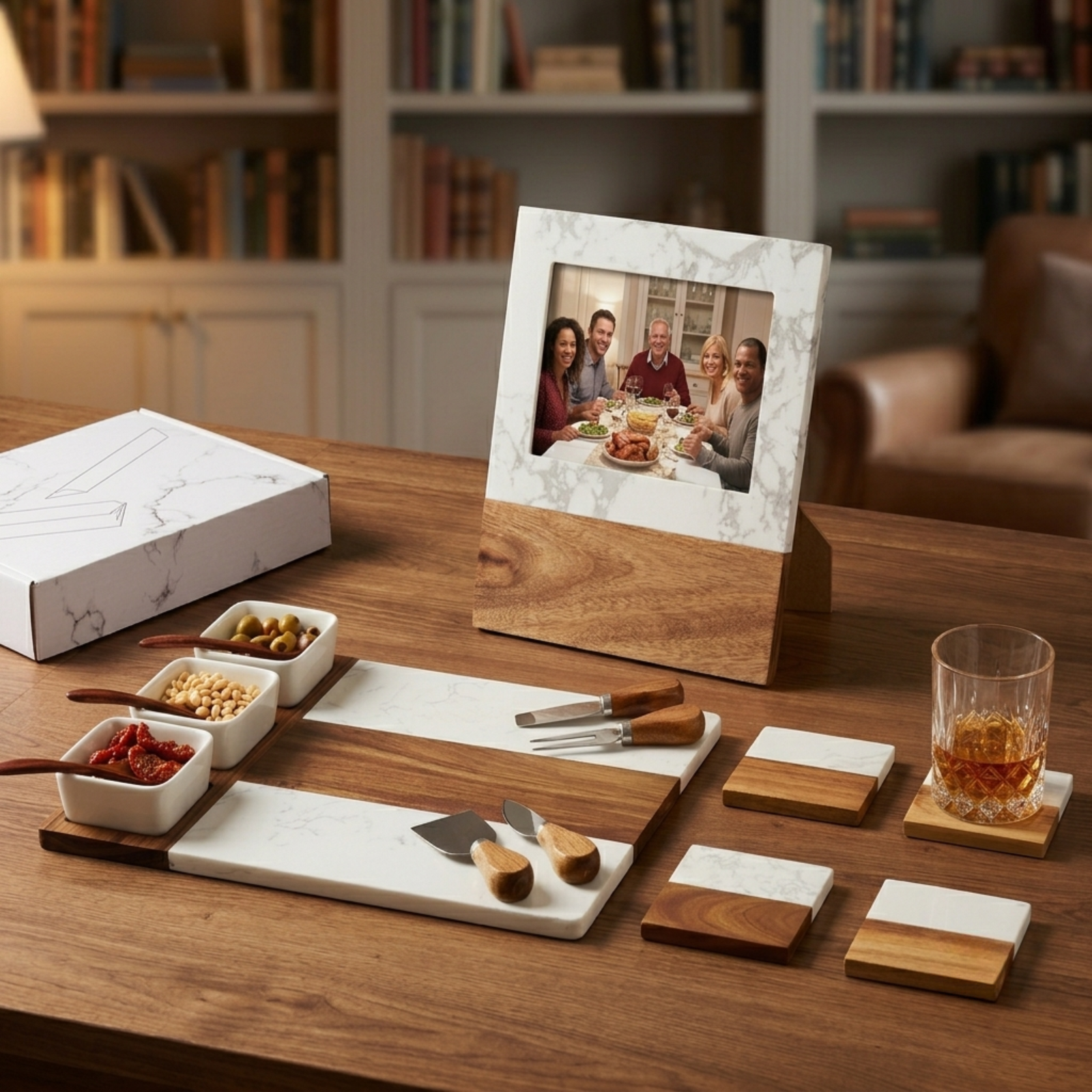 Personalized Marble Home Welcome Set
