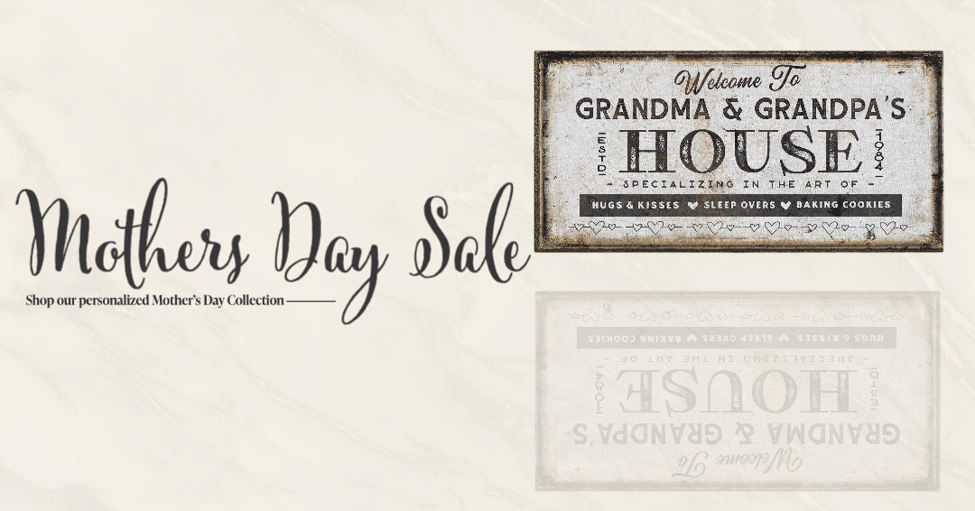 Grandparents' House Canvas Sign