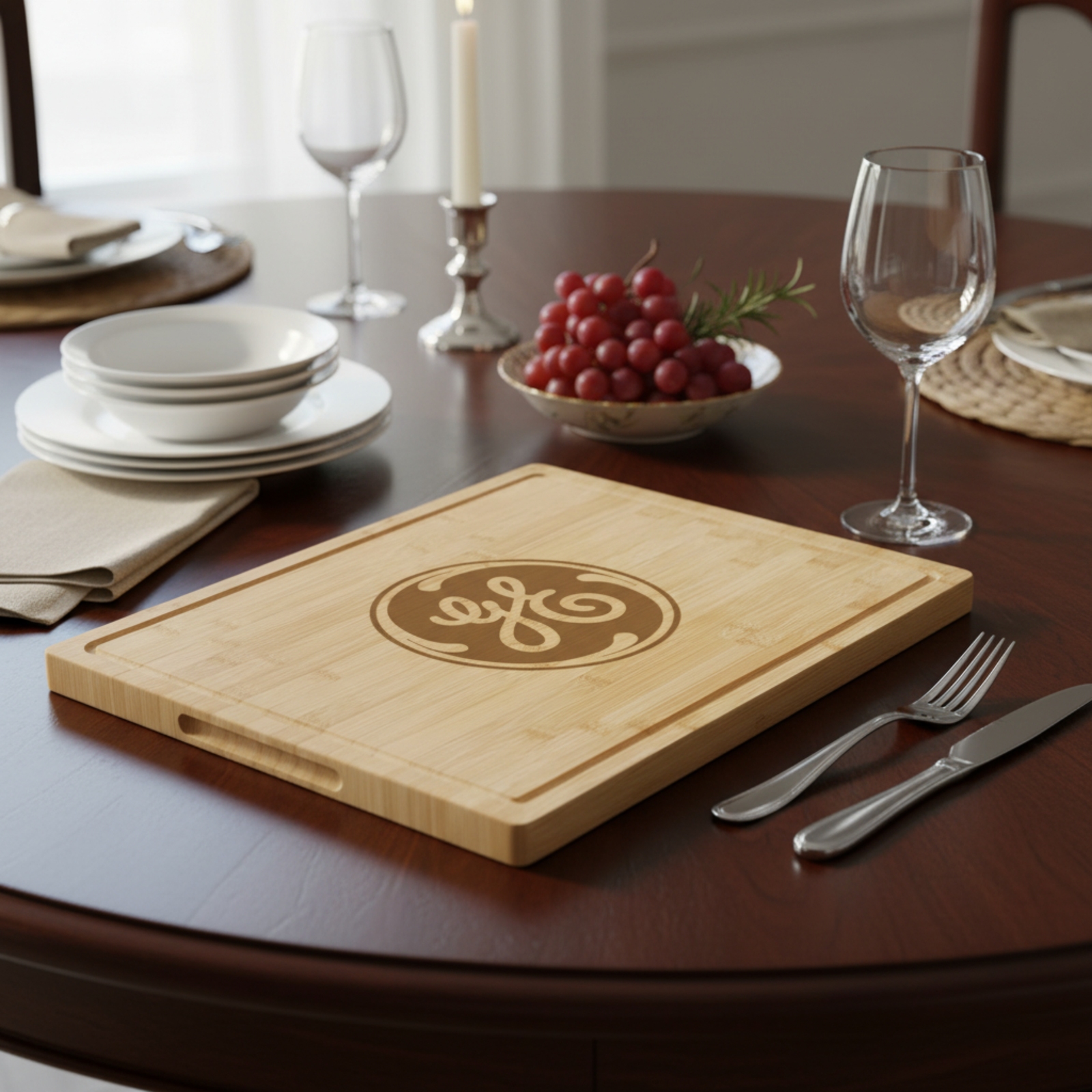 Custom Logo Bamboo Cutting Board