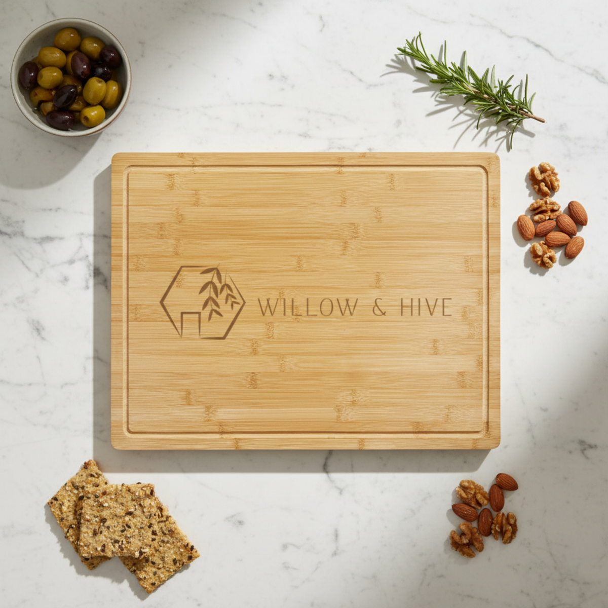 Custom Logo Bamboo Cutting Board
