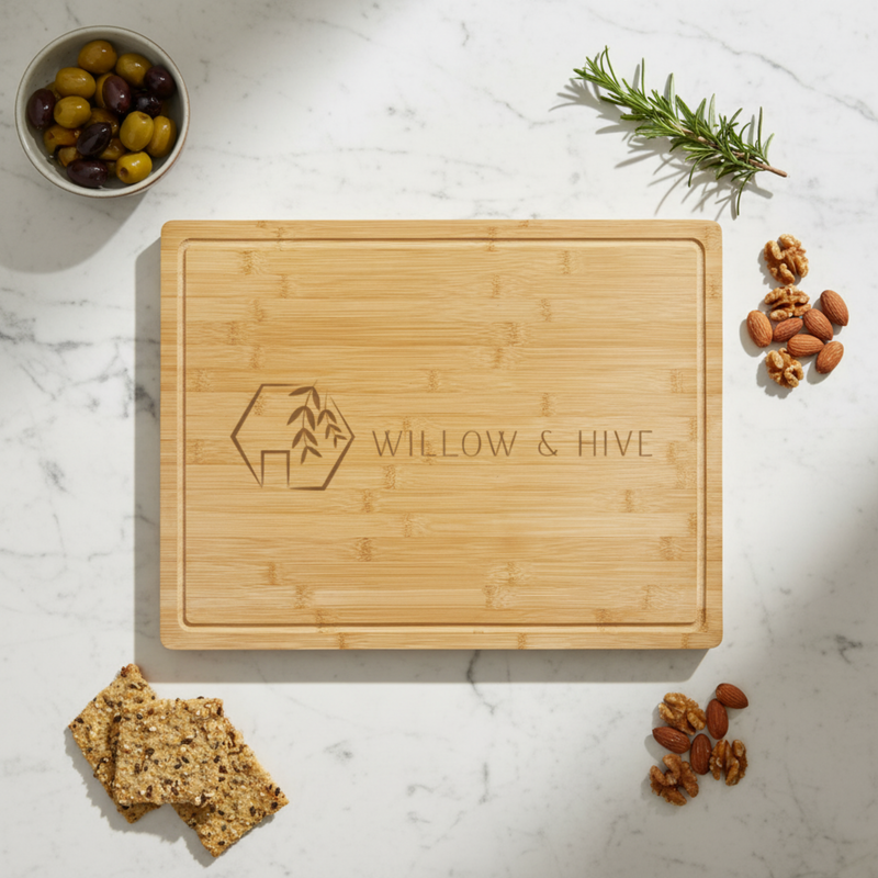 Custom Logo Bamboo Cutting Board