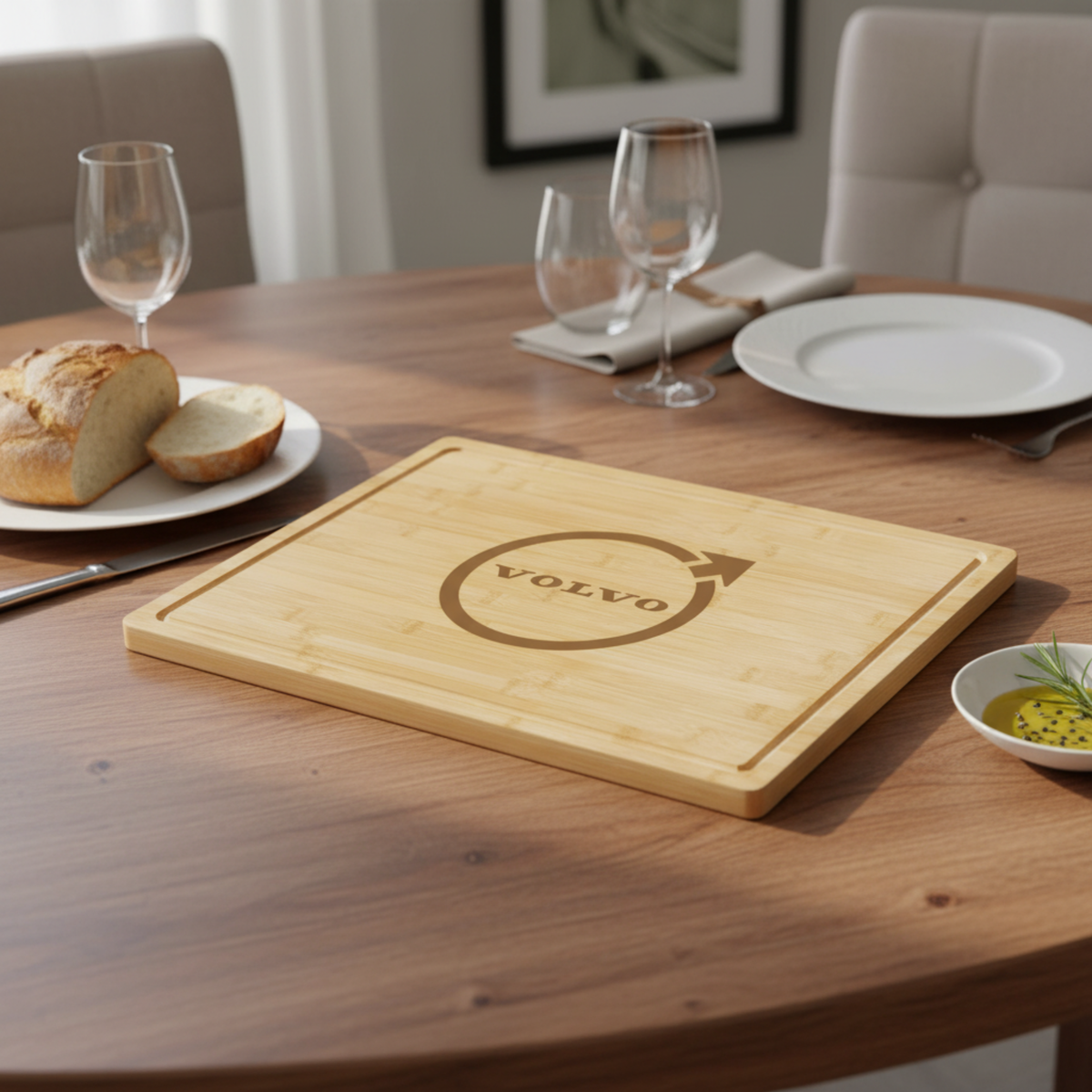 Custom Logo Bamboo Cutting Board