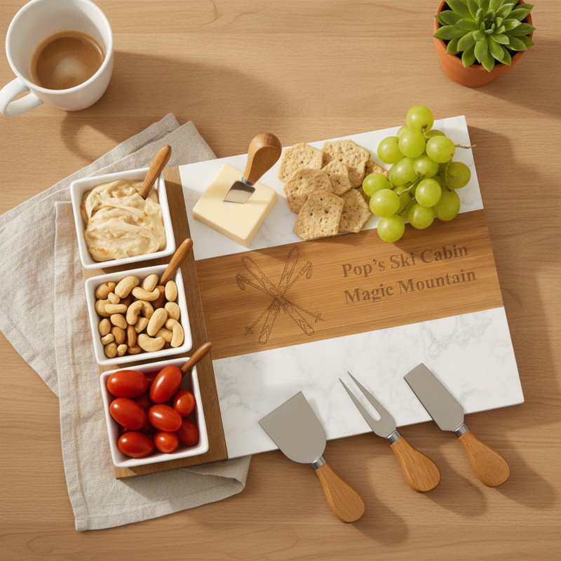 Personalized Alpine Keepsake Charcuterie Set
