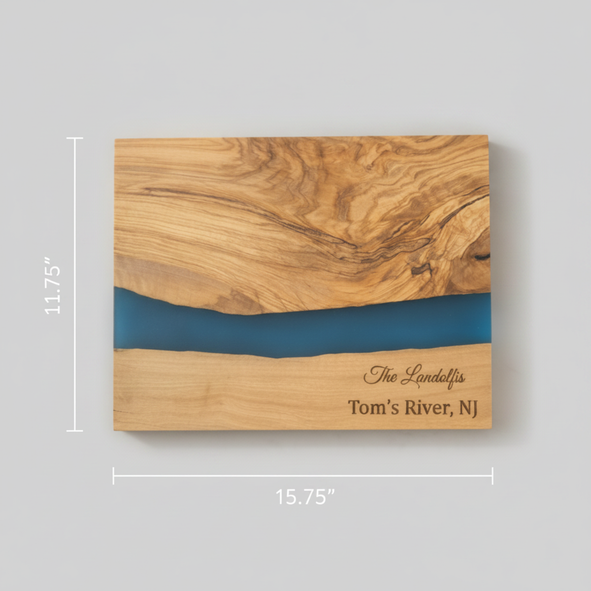 Ocean Resin River Serving Board