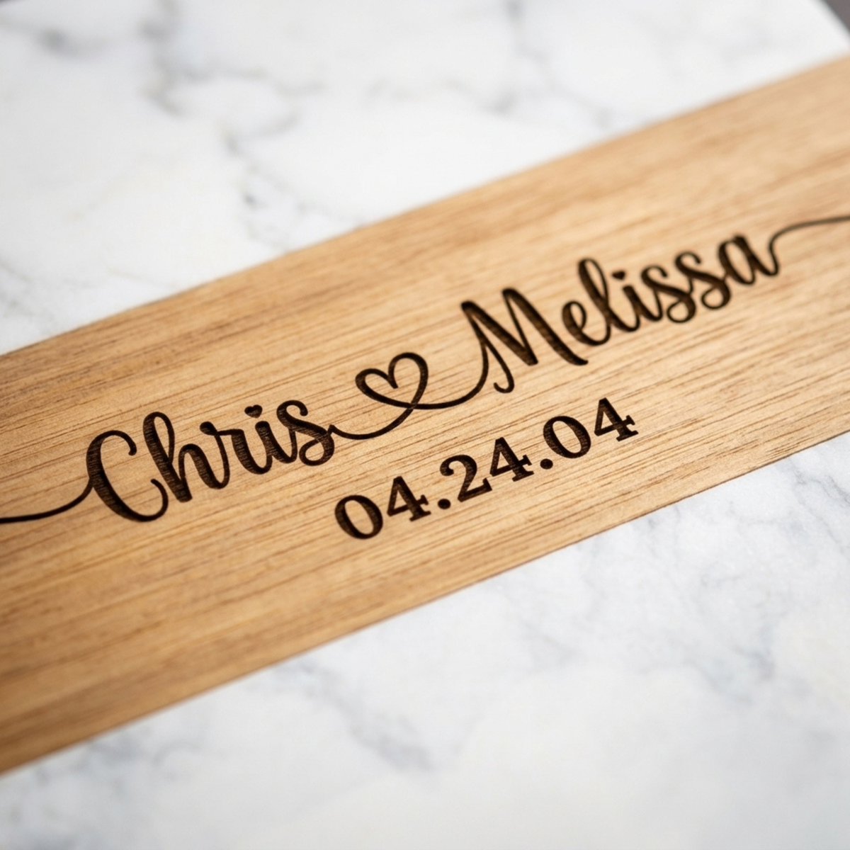 Personalized Couples Charcuterie Board