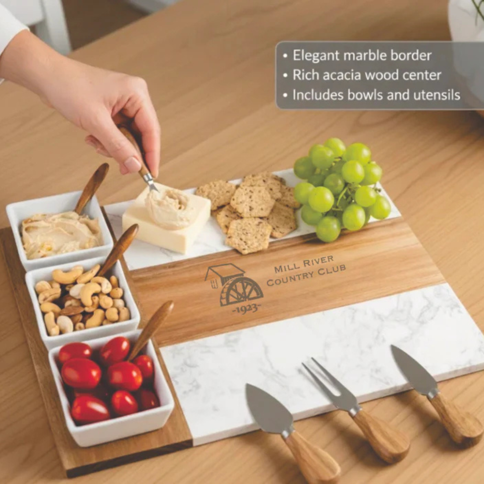 Custom Logo Premium Charcuterie Board