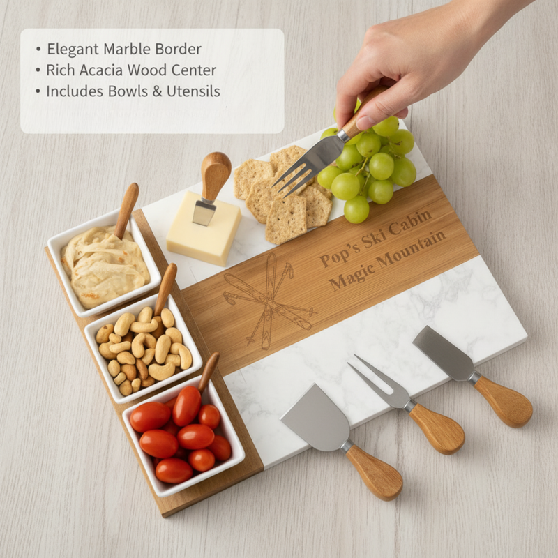 Personalized Alpine Keepsake Charcuterie Set