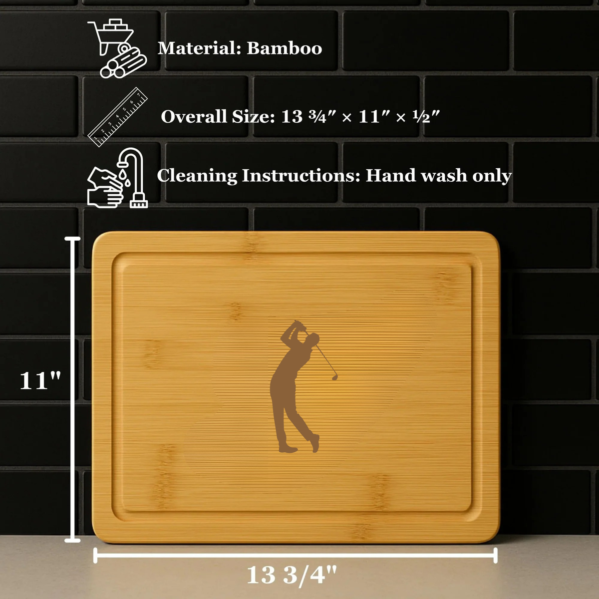 Custom Logo Bamboo Cutting Board