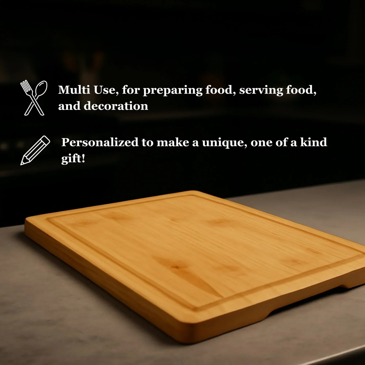 Custom Logo Bamboo Cutting Board