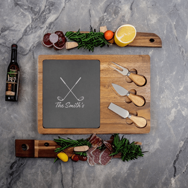 Personalized Golf Lover's Charcuterie Board for her, Customized Gifts for Women by Groovy Girl Gifts