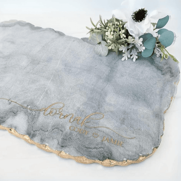 Personalized Personalized Marble Charcuterie Board for her, Customized Gifts Willow and Hive