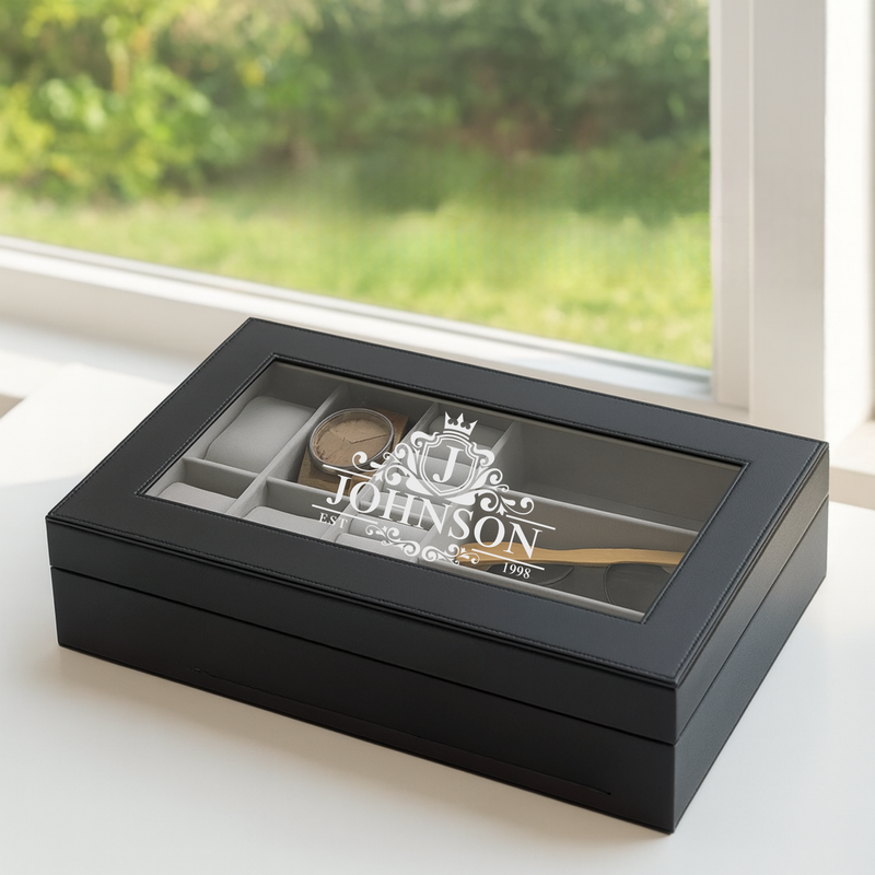 Personalized Monogram Valet Box