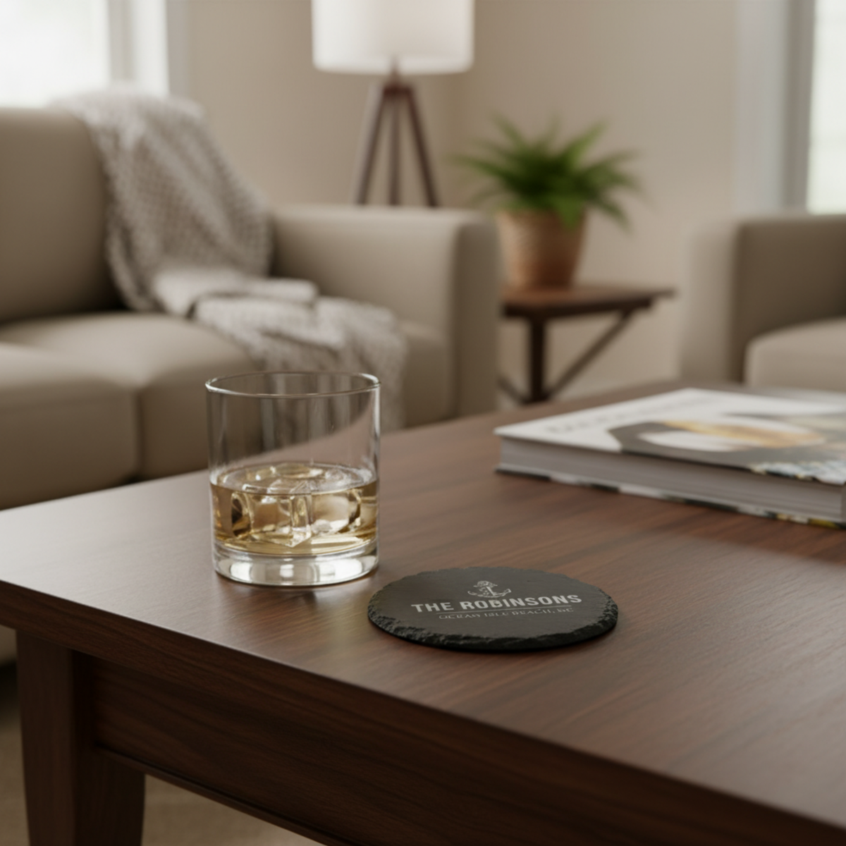 Nautical Slate Coaster Set