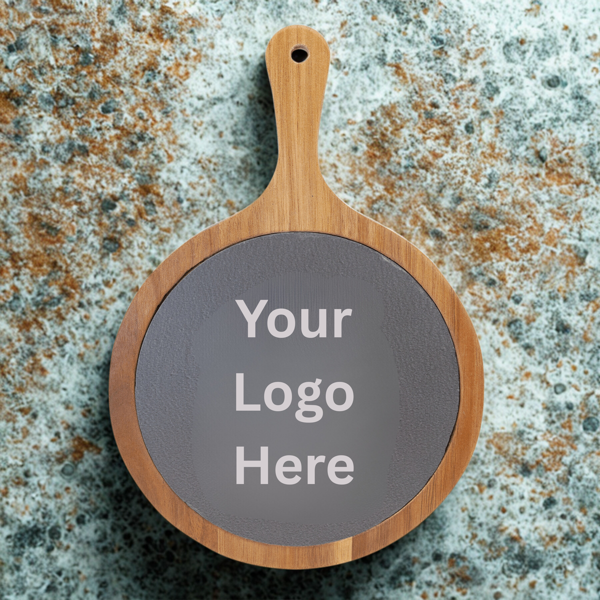 Custom Logo Wooden Charcuterie Board perfect for customizing with a logo - Willow &amp; Hive