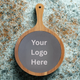 Custom Logo Round Slate Board