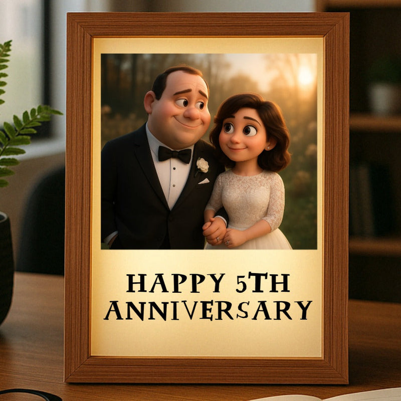 Model Magic Picture Frame Personalized Magic Photo Frame | AI-Animated Light Display - Willow & Hive