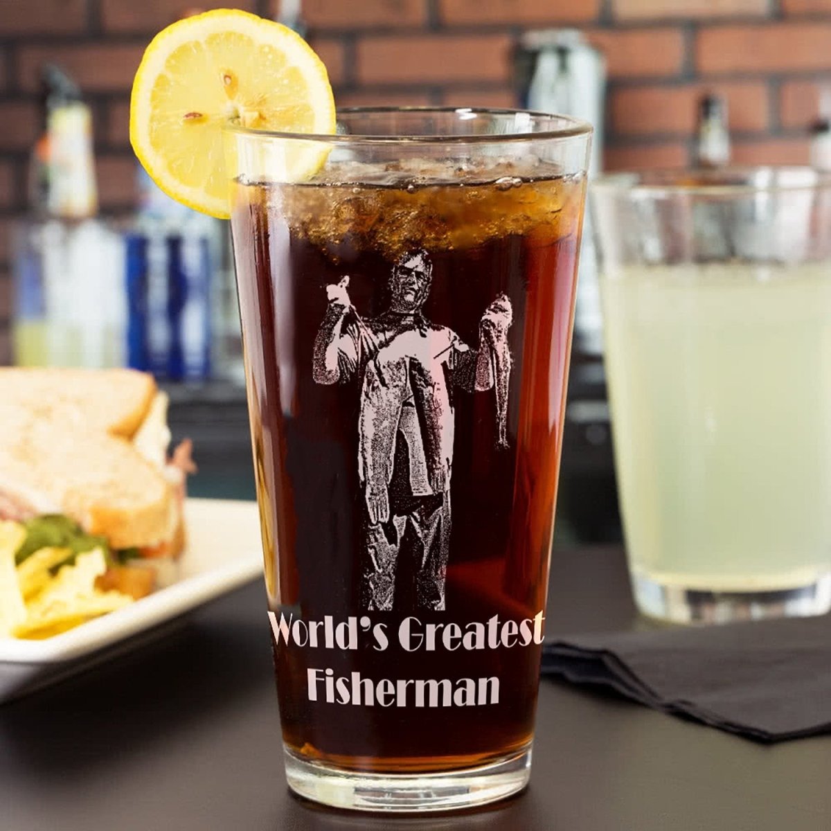 Picture Engraved on Pint Glass