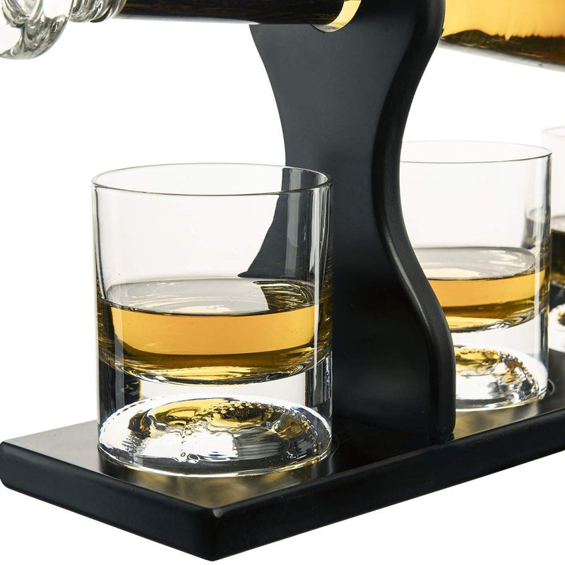 Unique Personalized Personalized Baseball Bat Whiskey Decanter Set Customized Baseball Gifts for Men by Groovy Guy