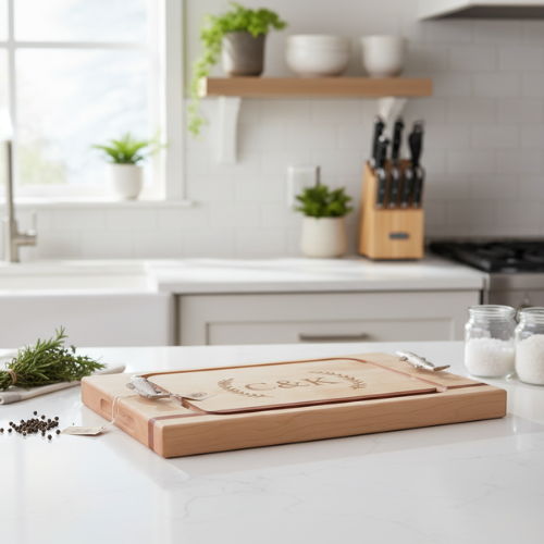 Fish Handled Personalized Cutting Board