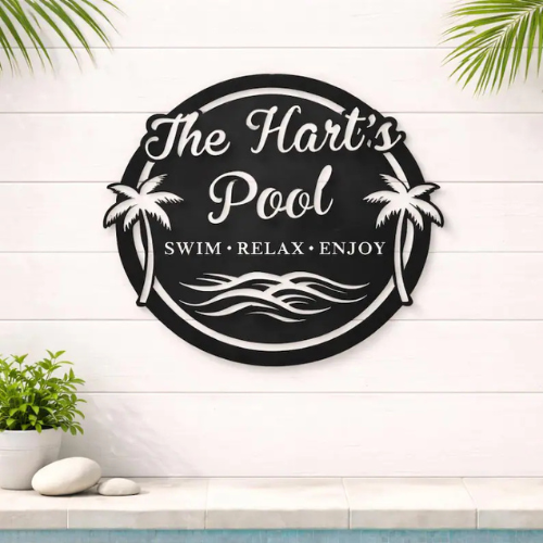 Backyard Legacy Pool Sign