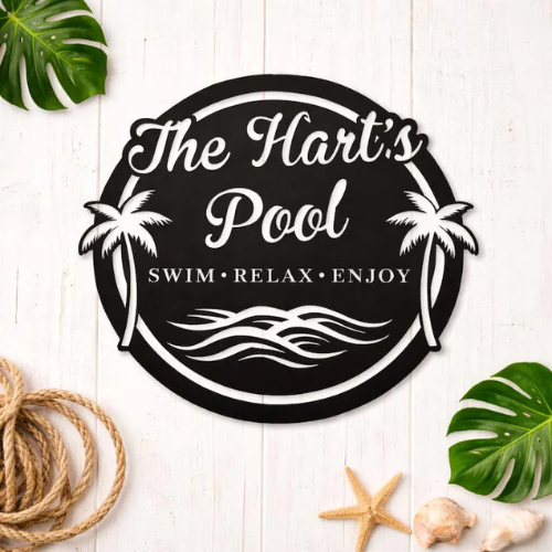 Backyard Legacy Pool Sign