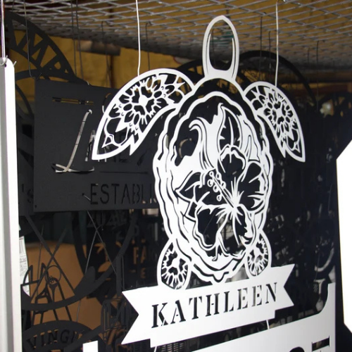 Personalized Outdoor Oasis Metal Sign