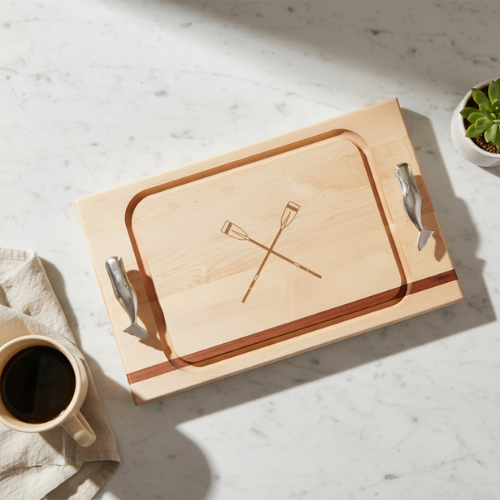 Whale Handled Personalized Cutting Board