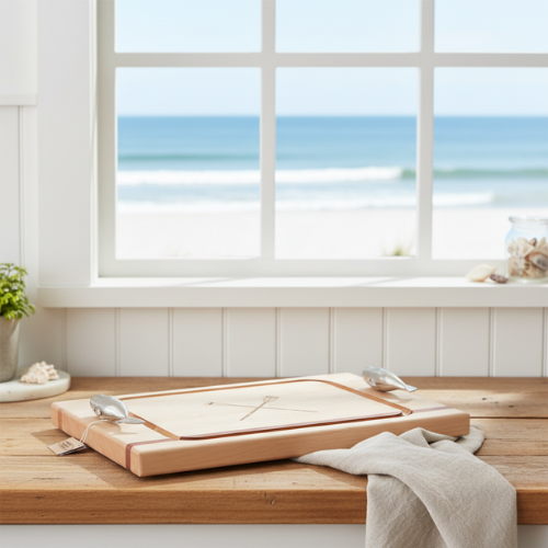 Whale Handled Personalized Cutting Board