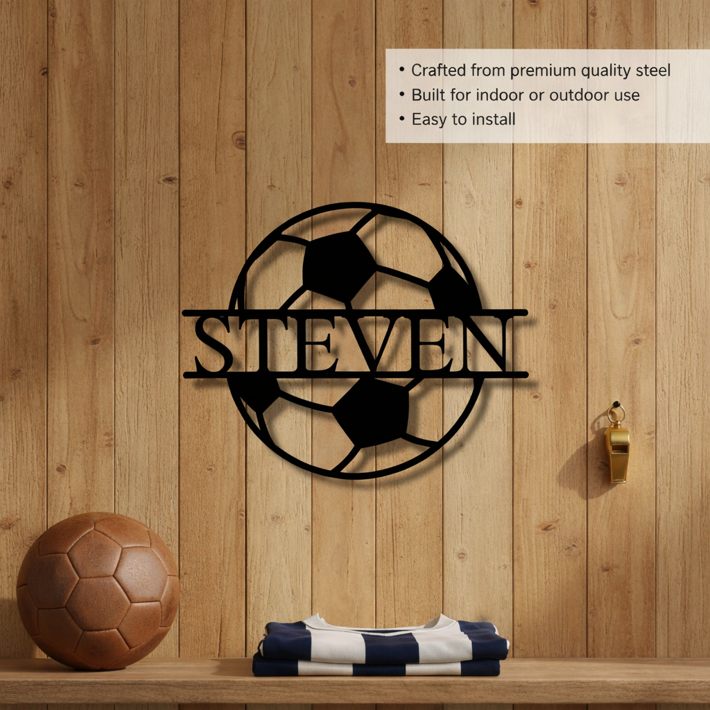 Personalized Soccer Ball Sign