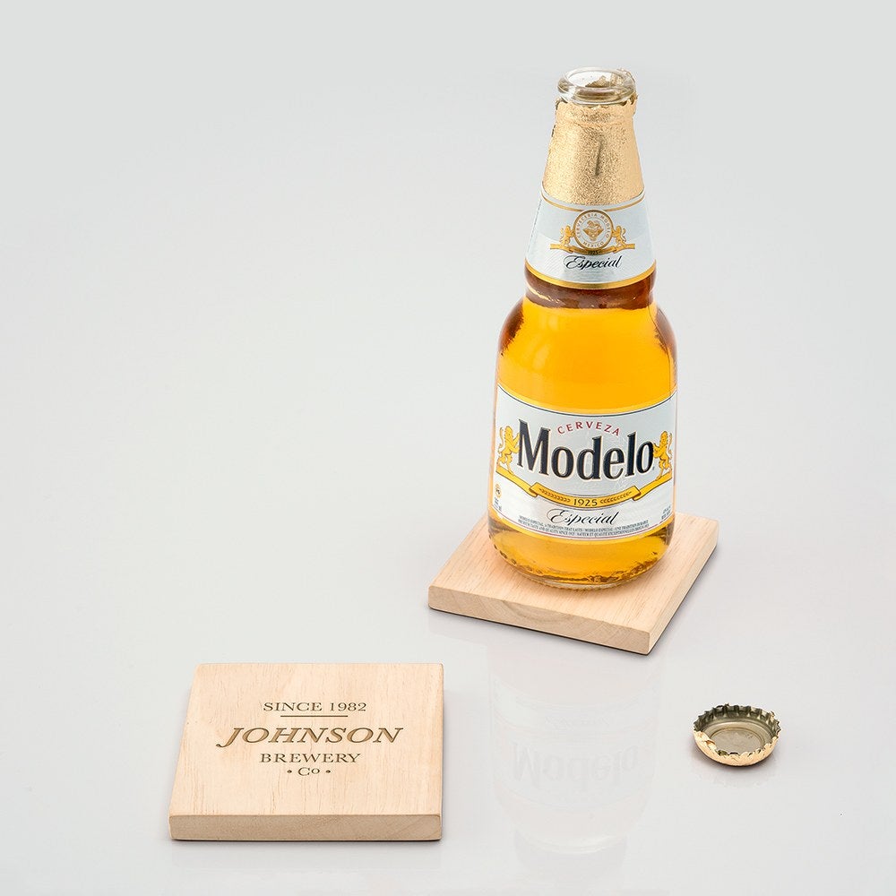 Personalized Brewery Coasters with Bottle Opener : Willow &amp; Hive