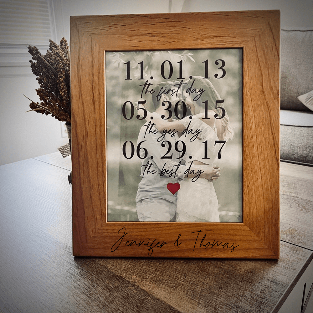 Our Story Personalized Frame. Perfect for Home Decor from Willow & Hive