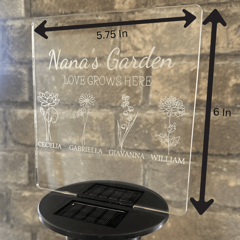 Personalized Mama's Radiant Garden Sign for her, Customized Gifts for Women by Groovy Girl Gifts