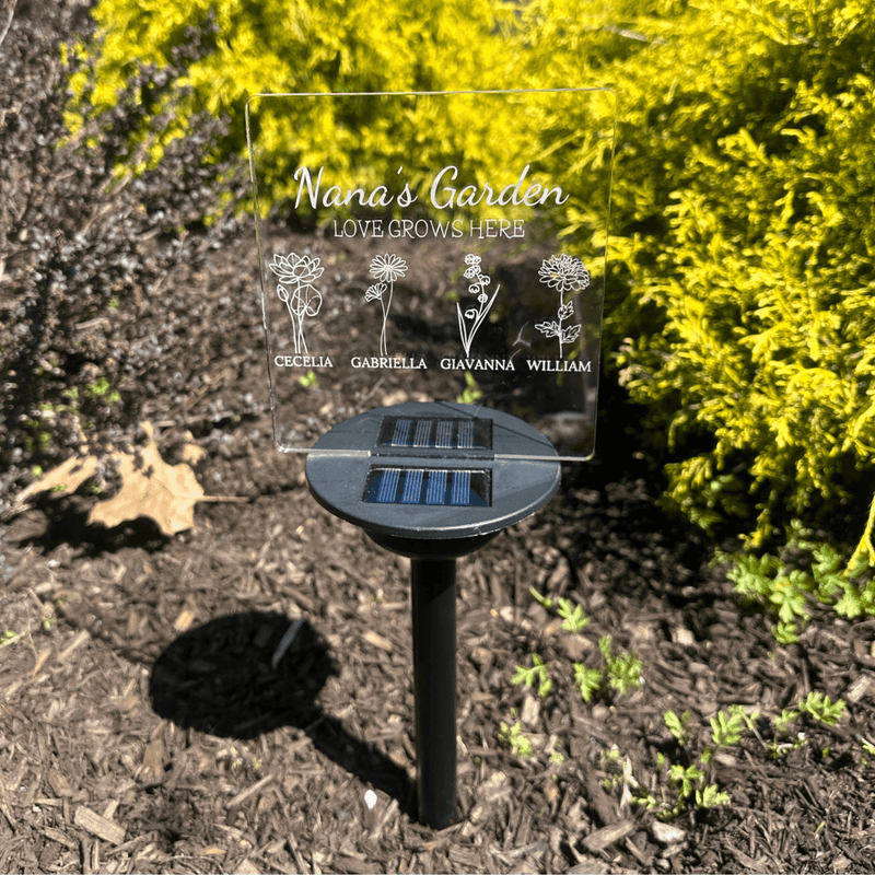 Personalized Mama's Radiant Garden Sign for her, Customized Gifts for Women by Groovy Girl Gifts