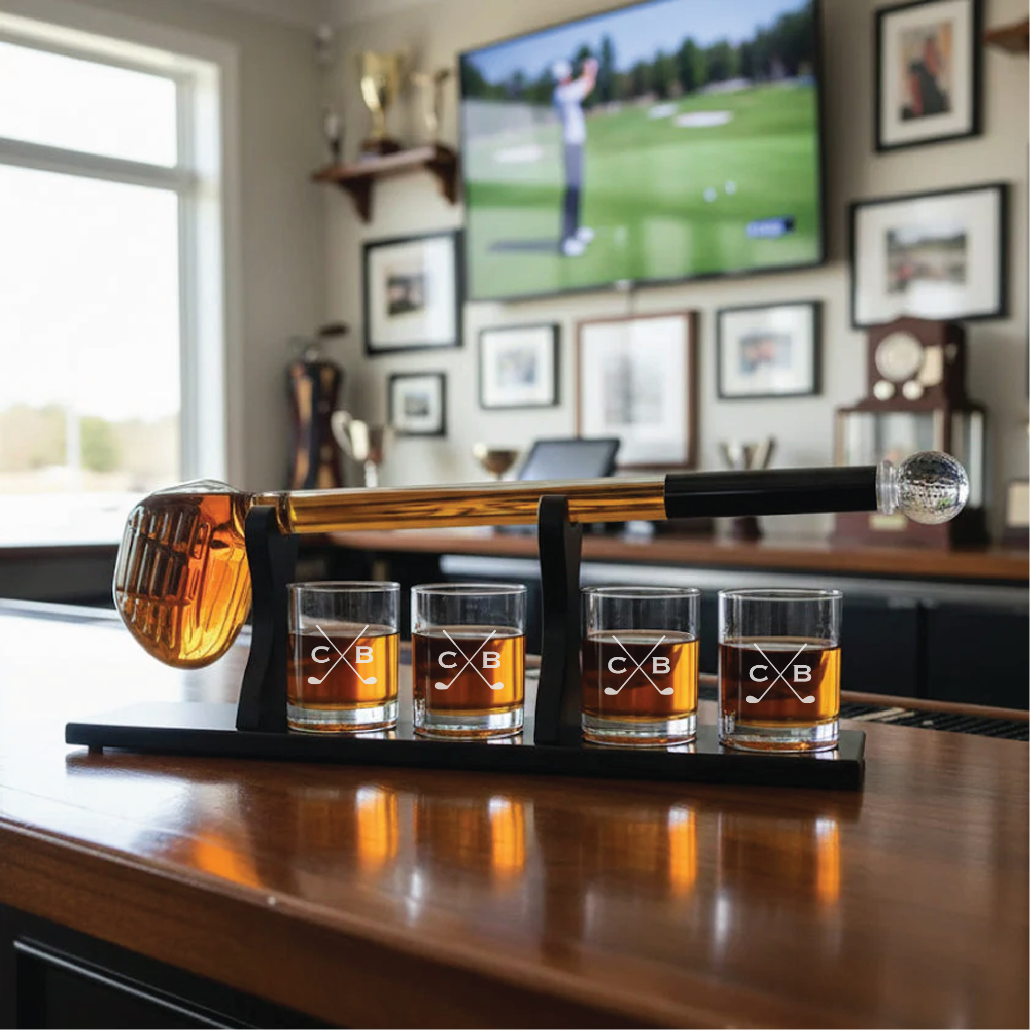 Personalized Golf Club Decanter Set Willow and Hive