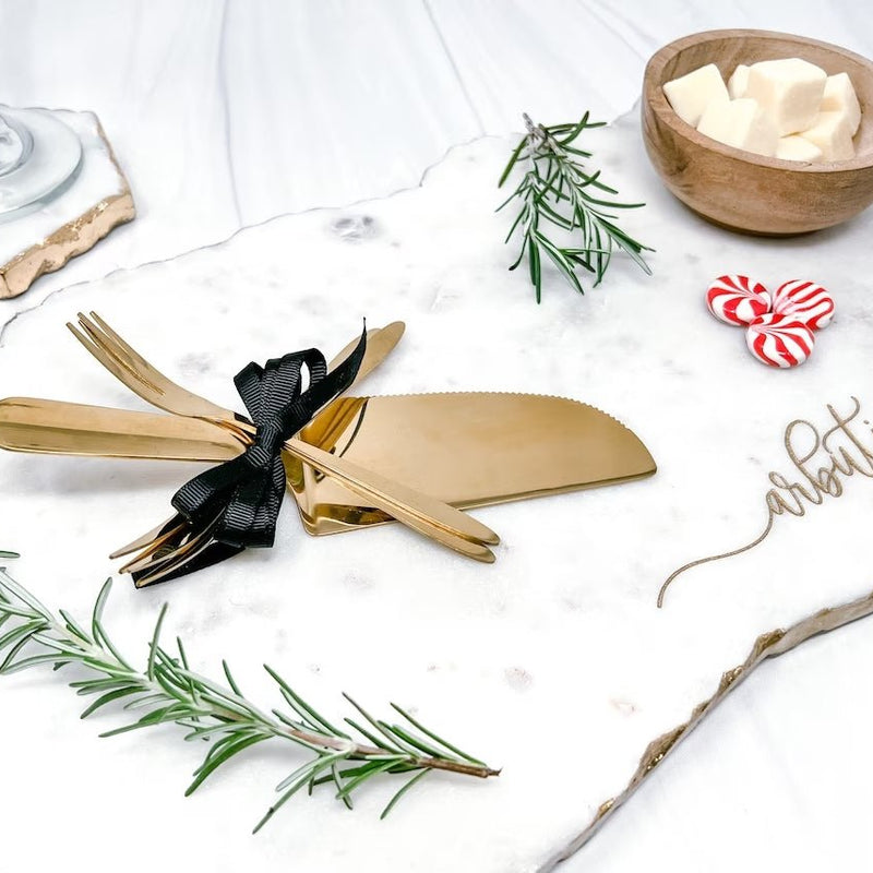 Personalized Marble Charcuterie Board