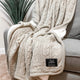 Hearthloom Personalized Cable Knit Blanket