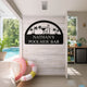 Personalized Metal Poolside Bar Sign