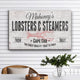 Lobster Shack Personalized Canvas Sign