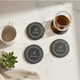 Signature Bloom Slate Coaster Set
