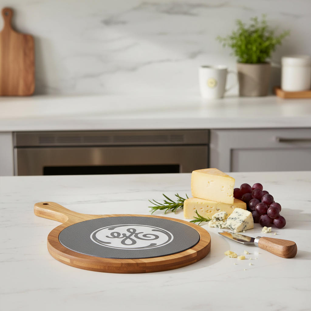 Custom Logo Round Slate Board