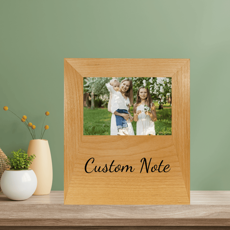 Personalized Memories Etched in Wood Frame for her, Customized Gifts for Women by Groovy Girl Gifts