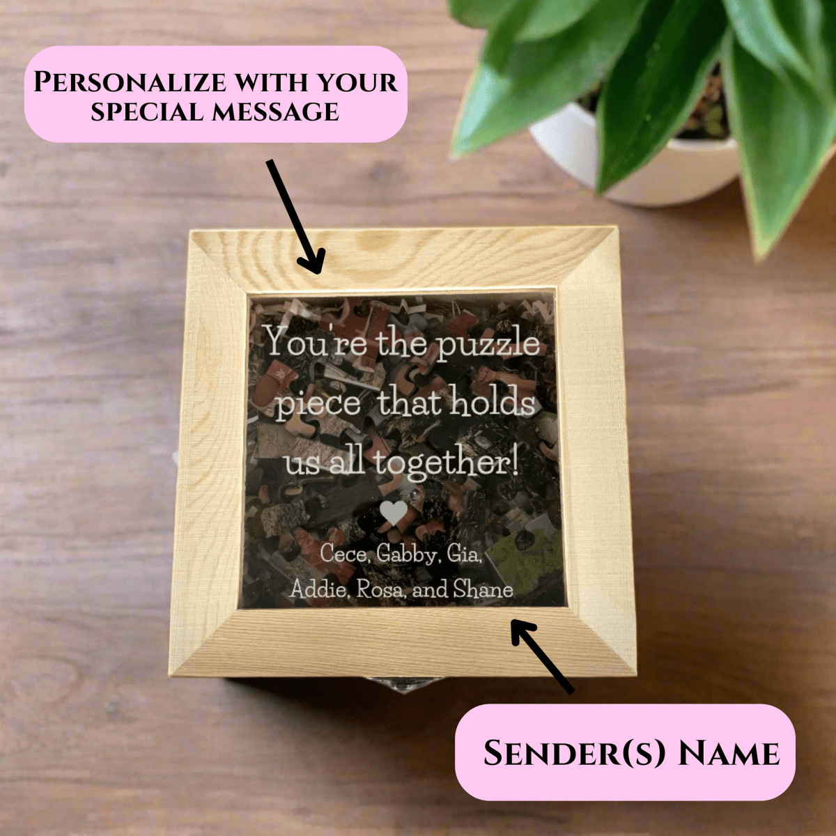 Personalized Photo Puzzle Gift Set
