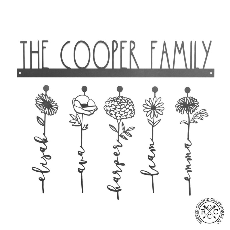 Personalized Our Family Garden Sign for her, Customized Gifts for Women by Groovy Girl Gifts